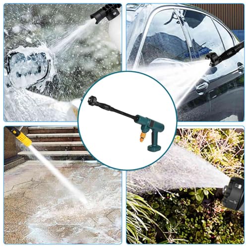 Hogedrukreiniger, 200 bar, 3500 W, hogedrukreiniger, 18 V, draagbaar, draadloos, borstelloos, kan op 6 tot 10 meter worden gespoten - Afbeelding 6