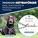 Hundekette Edelstahl Trainingskette/Kettenwürger langgliedrig mit Zugstopp – 4 mm x 51 cm