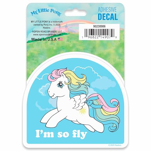 Image of Hasbro My Little Pony I'm So Fly Adhesive Vinyl Decal - Fun Starshine Sticker for Car, Laptop or Water Bottle