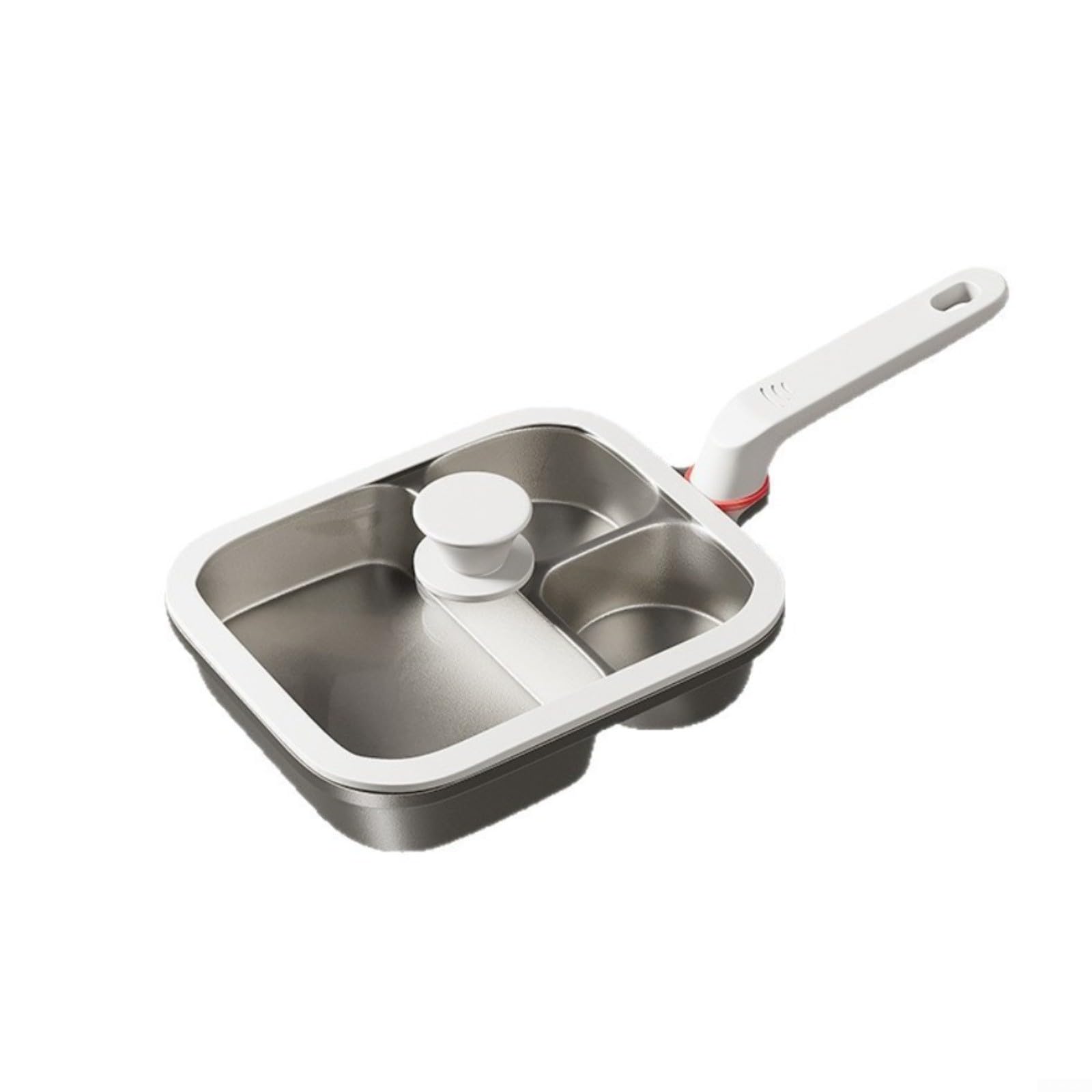 Poêle à petit déjeuner 3 en 1 en aluminium pour induction