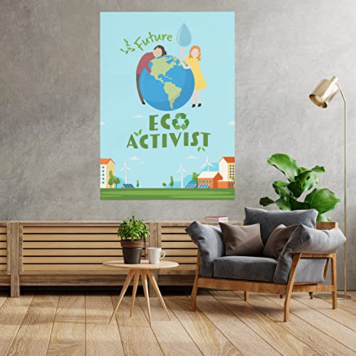 Affiche Future Eco Activist pour éveiller la conscience