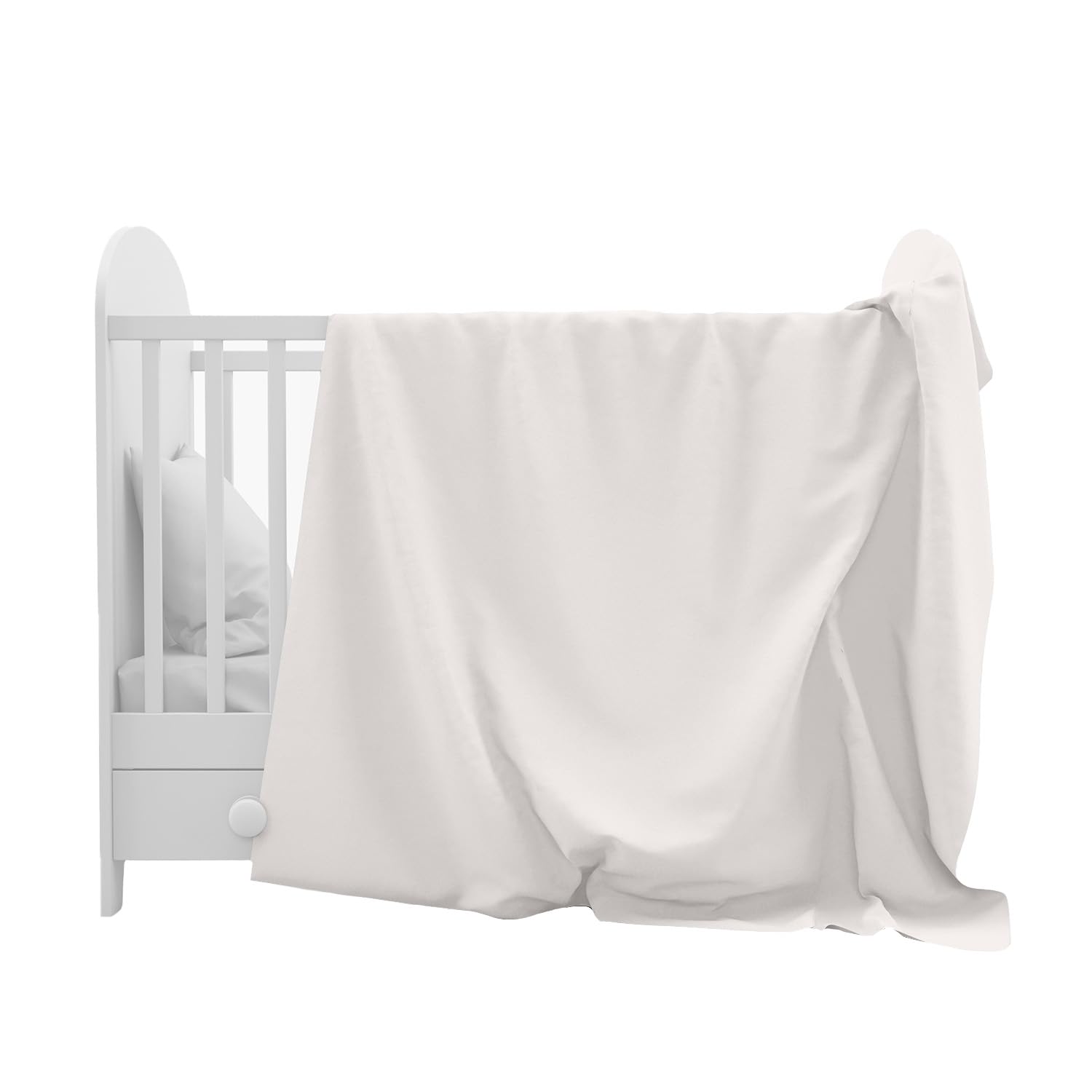 Lisola Parure de lit bébé pour lit bébé 120 x 180 cm, fabriquée en Italie, couleur unie, en pur coton, léger et délicat. Modèle : Pix, rose