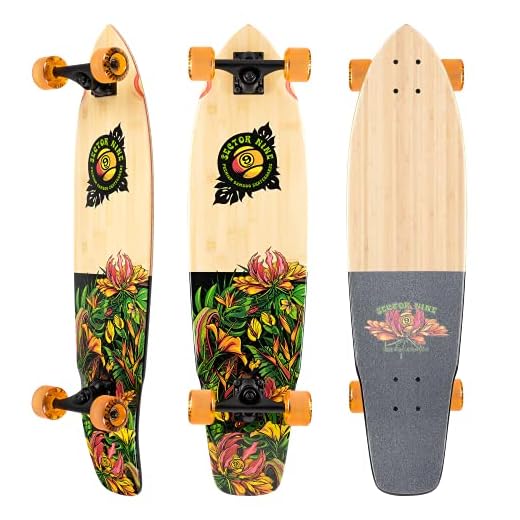 Sector 9 Longboard Eden Ft. Point Kicktail Cruiser 8.75" x 34"