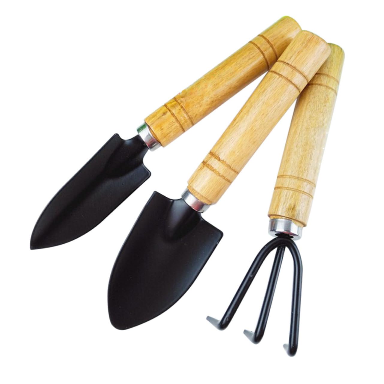 Alasum 3pcs Garden Trowel Garden Tool Nurture Cultivation Transplants Culticate Rake Camping Tools Hand Spade Camping Shovel Garden Shovel Mini Shovel Three Piece Suit Spatula, medium