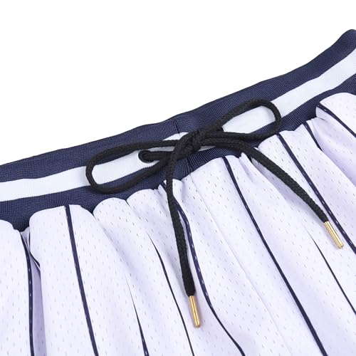 Pullonsy Basketball Athletic Mesh Shorts with Zip Pockets for Men, Running Workout Gym Sports 7 Inche Inseam3