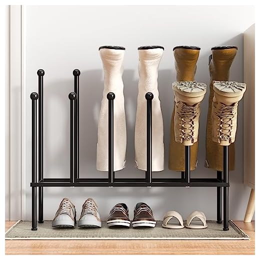 pickpiff Free Standing Shoe Racks - Black Metal Boot Rack, Shoe Organizer for Dorm Room, Closet, Entryway, Bedroom, Patio Outdoor, Hallway, Black Shoe Rack Organizer, Shoe Storage Fit for 6 Pairs