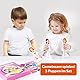 MAGNIKON Magnetische Anziehpuppen Freundinnen, Magnet Puppen zum Anziehen, Magnet Anziehpuppen, Spielzeug für unterwegs, Anziehbuch, Magnetspiel mit 50 Magneten
