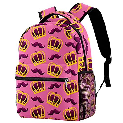 Sac à dos d'école à pois style décontracté avec grand compartiment
