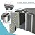 Verano Garden 8x6 FT Outdoor Storage Shed, Galvanized Steel Metal Garden Shed, Double Door W/Lock, Outdoor Storage Tool House for Backyard, Patio, Lawn