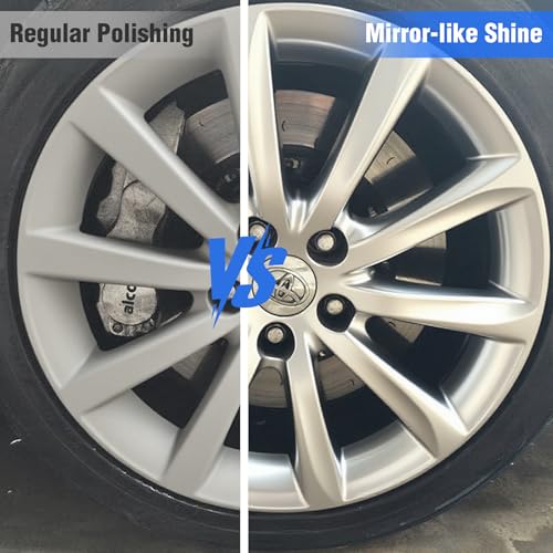 Image of 2PCS 8 inch Airway Buffing Wheel with 5 /8 inch Arbor Flange-Free Hub,Blue Buffing Wheels for Angle Grinder, Heavy Cutting Metal Polishing Wheel for Aluminum Wheels Stainless Steel Metal Surface Prep