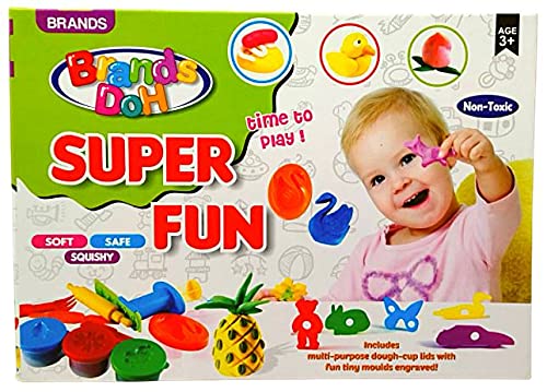 AdiChai Soft and Safe Super Fun Mid Level Dough Kit for Kids Age 3 +, Set of 1, Multicolor