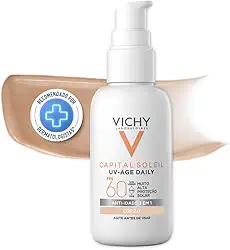 Protetor Solar Facial Vichy Capital Soleil UV-Age Daily com Cor FPS60-40g