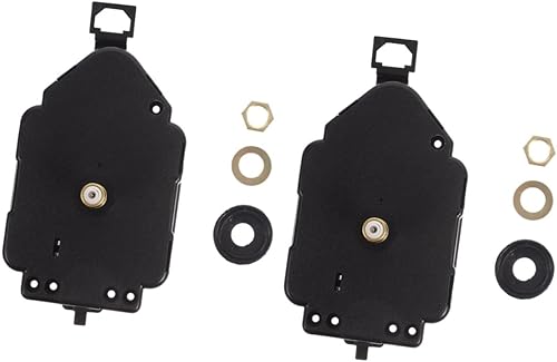 Mikikit Reloj de pared silencioso, 2 juegos de péndulo operado, accesorios de silencio, kit de reloj, mecanismos de repuesto, mecanismo de repuesto,