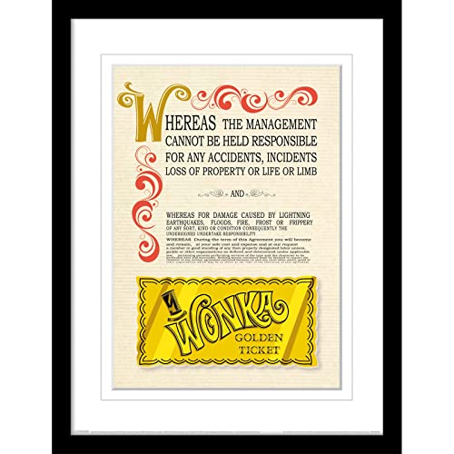 Gallery Pops Willy Wonka And The Chocolate Factory - Wonka Bar Logo Wall Art, White Framed Version, 12" X 12 - View #13