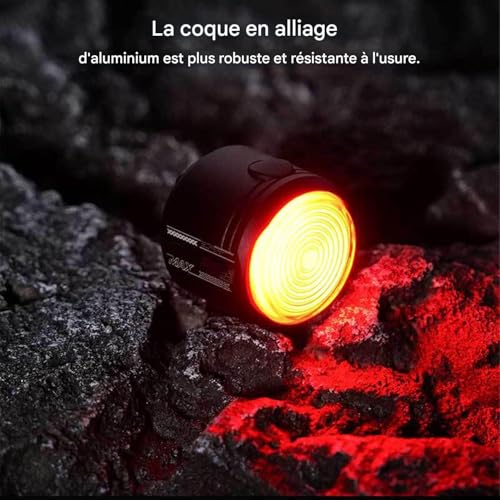 Éclairage arrière de sécurité cyclisme haut de gamme étanche à détection de frein - 4