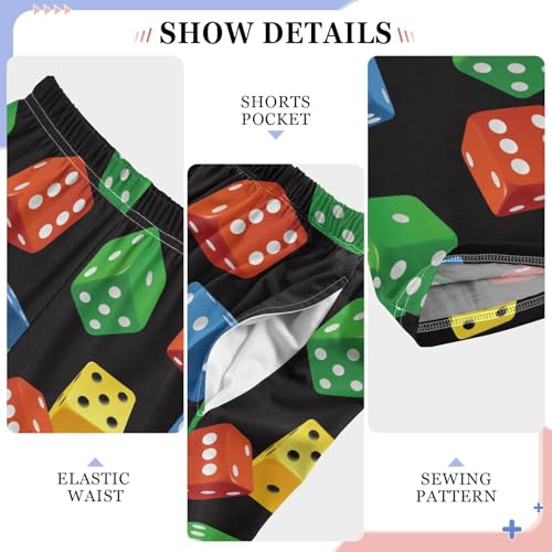 ZZKKO Colorful Dice Boys Pants for Kids Jogger Pants with Pockets S-XL4