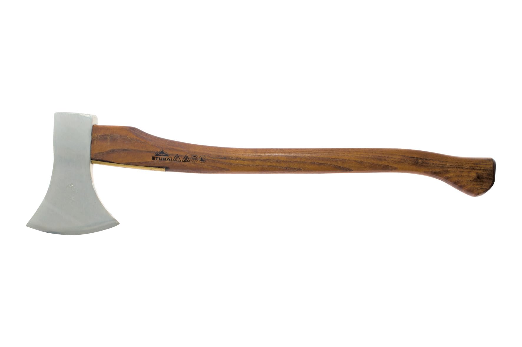 Stubai 671604NRM - Hacha imitación acero, latón, protección en el mango, 1200 g
