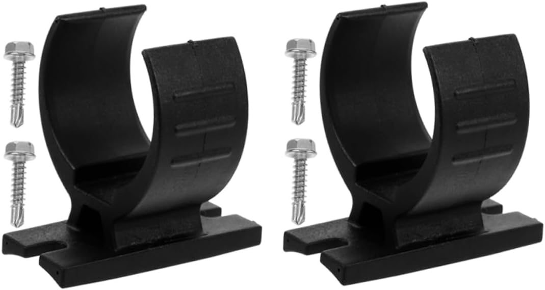 BESTYASH 2Pcs Heavy Duty Trailer Plug Holder Kit for Pin Pin Connectors Durable Mounting Bracket for Camper Van Accessories and Towing Equipment Easy Installation