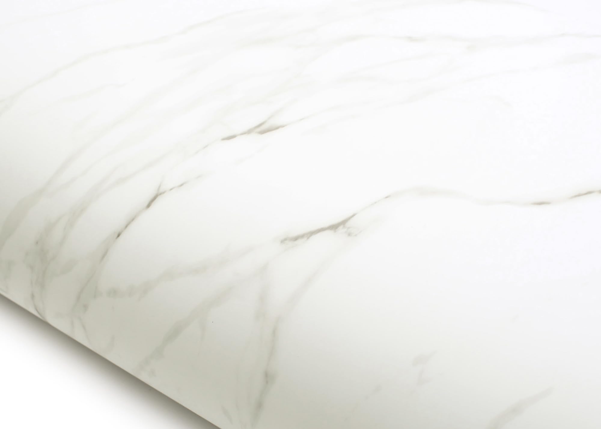 Papier peint autocollant aspect marbre blanc réaliste ROSEROSA ST678L pour finitions haut de gamme