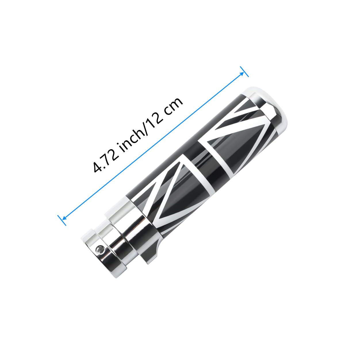 Riven Manchon de levier de frein à main en aluminium pour Cooper Clubman R50 R52 R53 R55 R56 R57 R58 R59 (noir et blanc)