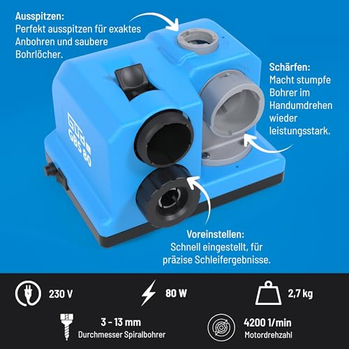 Güde GBS 80 affûteuse de mèches pour forets hélicoïdaux en acier - 4