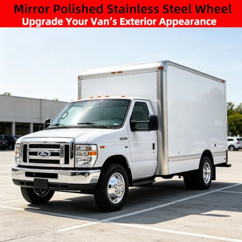 Hawttror 16-Inch 8-Lug Stainless Steel RV Wheel Simulators