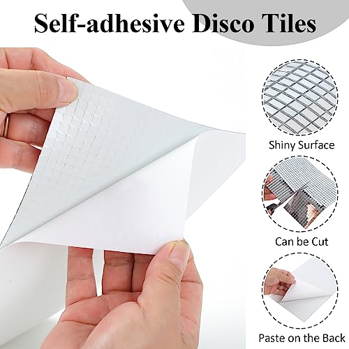 Mirror Tiles Self Adhesive, 5100 Pieces Mosaic Tiles Sheet, Disco Ball Tiles ...