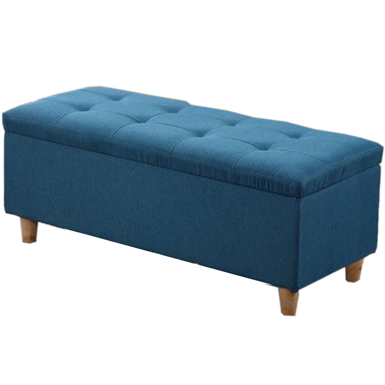 LWJSOCP Folding Storage Stool Bench with Removable Lid 100x40x40cm Multi Functional Footrest Box for Living Room Bedroom Entryway