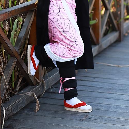 Image of UZAIN Anime Cosplay Clog Shoes Cosplay Sandal Prop Oshitari with Socks
