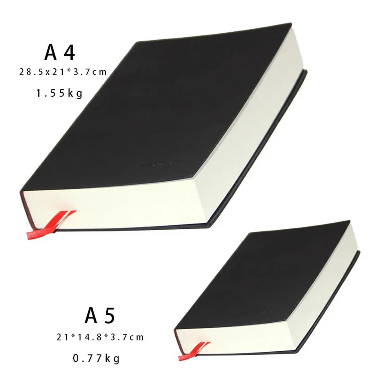 640 Seiten, ultradick, horizontale Linie, Business, Büro, Schreibwaren, Tagebuch, Notizbuch, A4/A5, Arbeitsnotizblock(A4 (28.5x21x3.7cm))