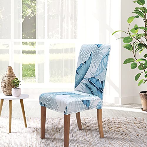SPRINGRICO Chair Covers for Dining Room Set of 4, Stretch Dining Chair Cover, Washable Spandex Kitchen Parsons Chair Slipcovers, Removable Seat Protector for Home or Party (4 Pack, Cassandra)