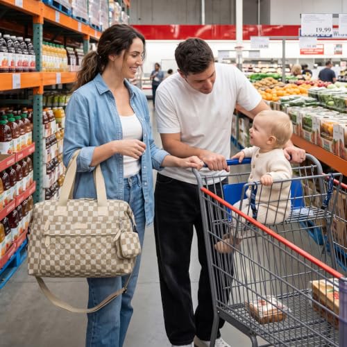 Image of Pritent Diaper Bag - Baby Diaper Bag Waterproof Large Maternity Travel Baby Bag for Mom and Dad