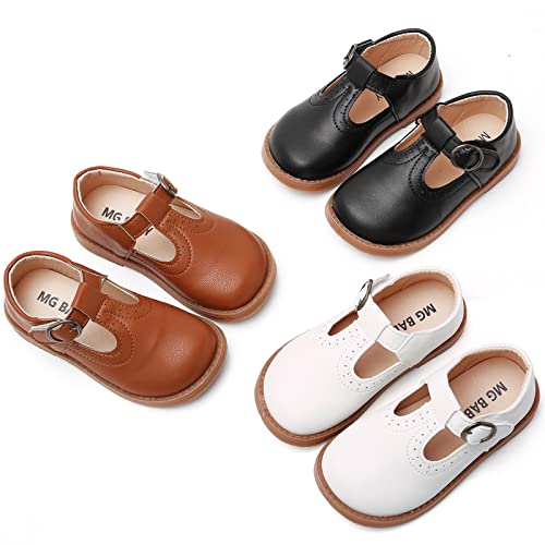 SOFMUO Toddler Girl Mary Jane Shoes Bowknot Ballet Flats for Little Girls Party School Wedding Uniform Princess Dress Shoes2