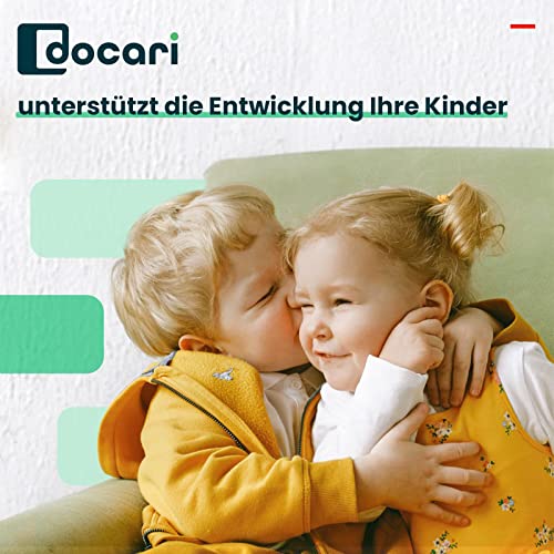 DOCARI Toilettensitz Kinder Klositz Aufsatz rutschsicher & ergonomisch blau - Toilettenaufsatz Kinder WC Sitz für komfortables sicheres Toilettentraining - Kindertoilettensitzaufsatz ab 2 Jahre