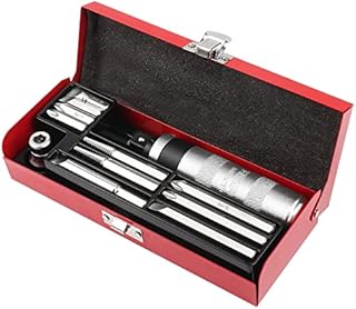 Impact Screwdriver Set, MAXPOWER 12PCs Manual Reversible Impact Driver Kit with 1/2-Inch Square Drive, Magnetic Phillips and Slotted Bit, Damaged Screw Extractor