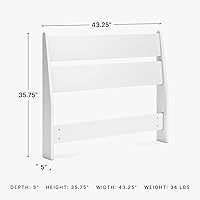 Vista 10 de Signature Design by Ashley Socalle - Cabecero completo, con listones abiertos, color beige natural