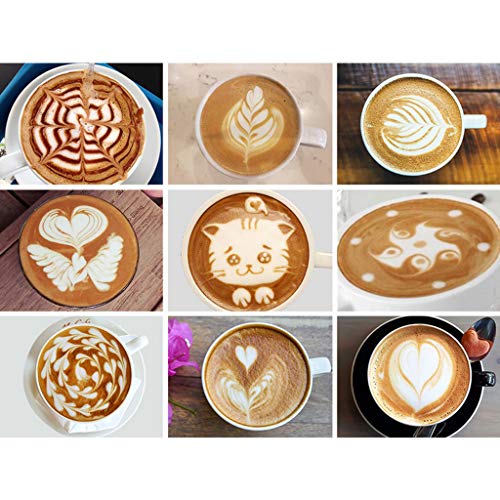 Homyl Latte Art Jarra Espumante Leite Chocolate Leite Espresso Jarro - Preto