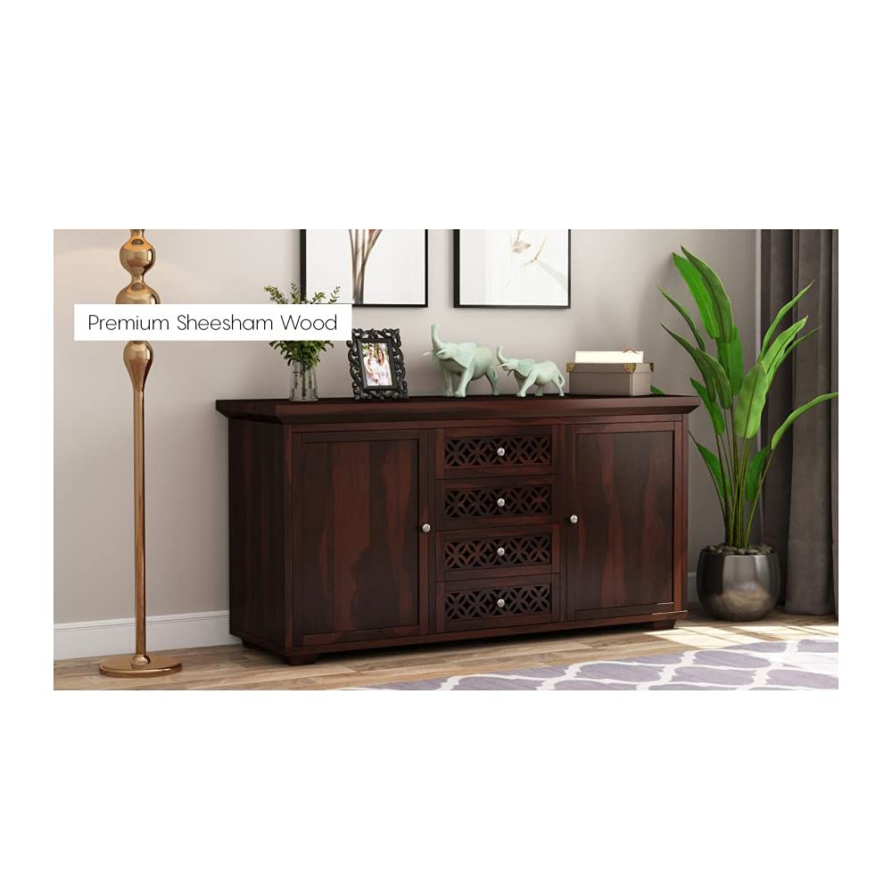 Buy WOODSTAGE Sheesham Wood Sideboard Multipurpose Storage