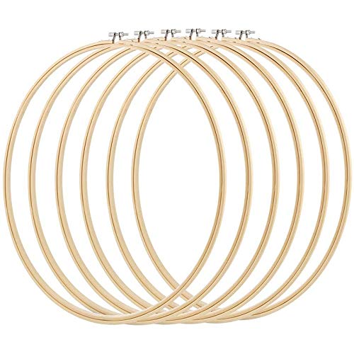 Monland 6 pcs 16 inch embroidery hoops cross stitch hoop for art …