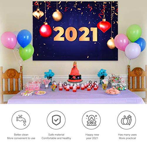 KESYOO 2021 Fotografia CenÃ¡rios de Fundo de Vinil Pano Mural EstÃºdio AdereÃ§o de Festa de Ano Novo
