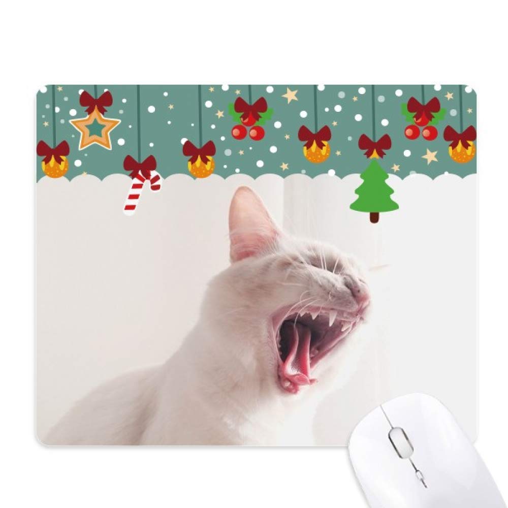 Tapis de souris chat blanc pour les passionnés d'animaux