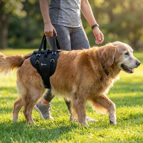 Image of Mobility Support Harness for Dogs - Loki MSHAR-Loki-XL | Adjustable Lift Harness with Pee Opening, No Removal Needed, Full Body Support, Padded Sling for Large & Heavy Dogs