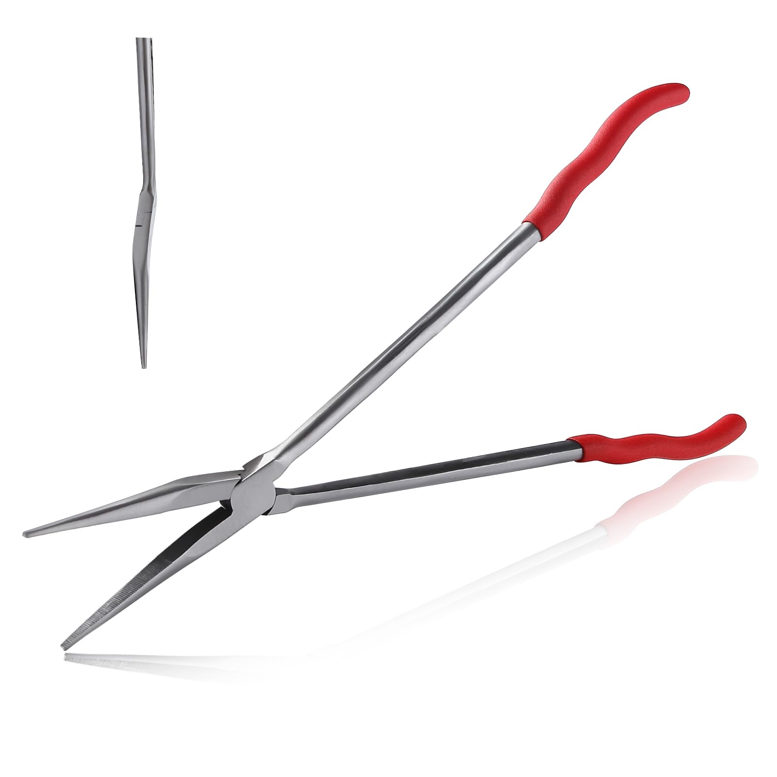 SPEEDWOX 16-Inch 20 Degree Extra Long Needle Nose Pliers Curved Nose Pliers Angle Long Needle Nose Pliers Long Nose Pliers Long Reach Pliers Long
