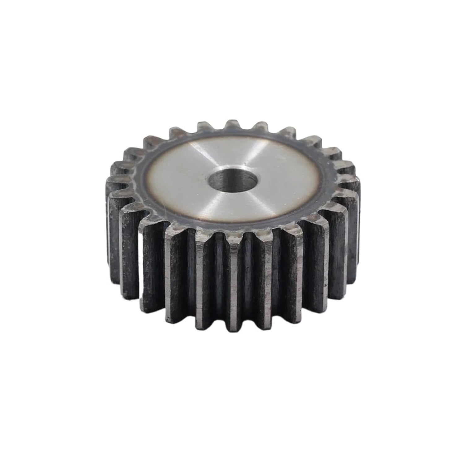 Bevel Gear Pinion Hardware Mechanical 45# Steel Pinion Straight Teeth Gear 10mm Thickness 8T 18T 20T to 200 Tooth Fit 1 Mod(24 Teeth)