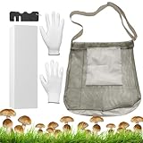 Zaino Funghi Professionale Gerla per Funghi di Grande Capacità Che Include un Raccoglitore di Strumento di Raccolta Guanti Set Portatile per la Raccolta, il Campeggio Accessori Utili e l