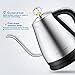 Electric Kettle - Gooseneck Kettle for Pour Over Drip Coffee and Teas, 304 Stainless Steel Kettle, 1.2L Drip Kettle with Variable Temperature Control, Keep Warm, 1000W, By Elechomes