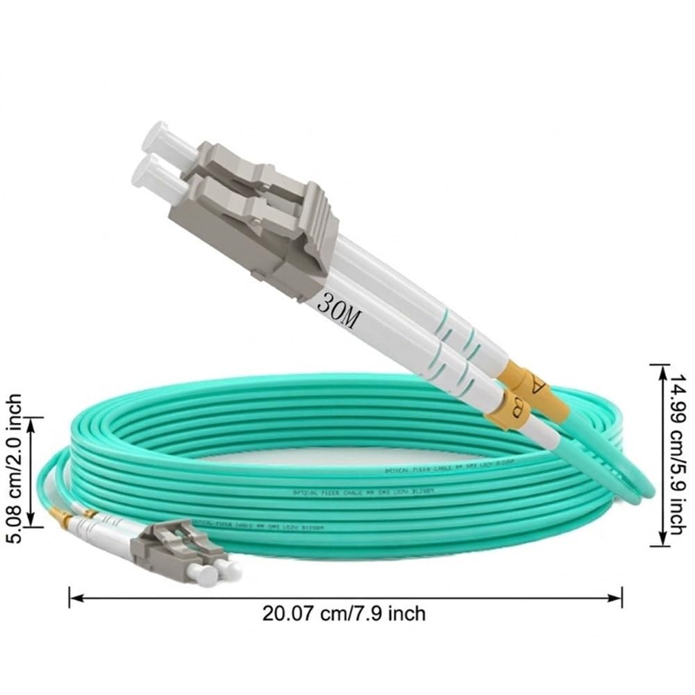 FABULETTA Cavo patch in fibra ottica da LC a LC ad alte prestazioni, 10 Gbps, bassa attenuazione, cavo patch in fibra ottica