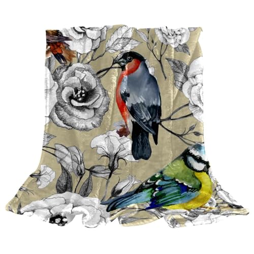 Couverture Polaire Perroquet pour Canapé Lit et Bureau - 2