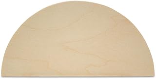 Half Circle Cutouts 12 inch, Pack of 3 Semicircle Wooden Cutouts for Crafts, Wood Signs & Unfinished Wood Door Hangers, by Woodpeckers