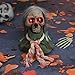 Halloween Animatronic Decorations,Creepy Moving Skeleton Prop with Sounds and Flashing Red Eyes,Voice-Activated Moving Skull Haunted House Prop for Halloween Outdoor Indoor Decor Lawn Ground Yard